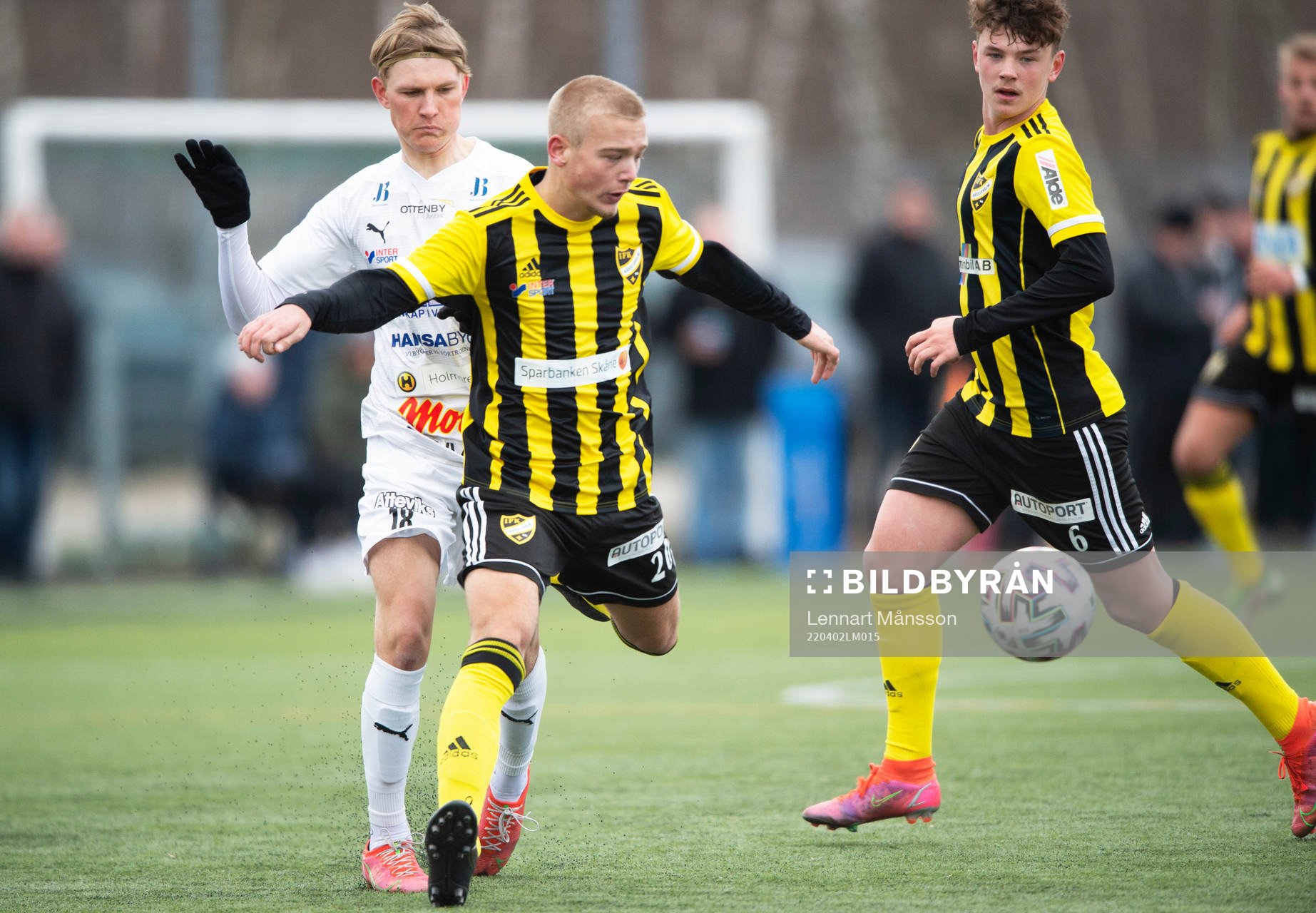 IFK Hässleholms Olle Kjellman Olblad i matchen i div. 2 Södra Götaland mellan IFK Hässleholm och IFK Berga i Hässleholm 2 april 2022.