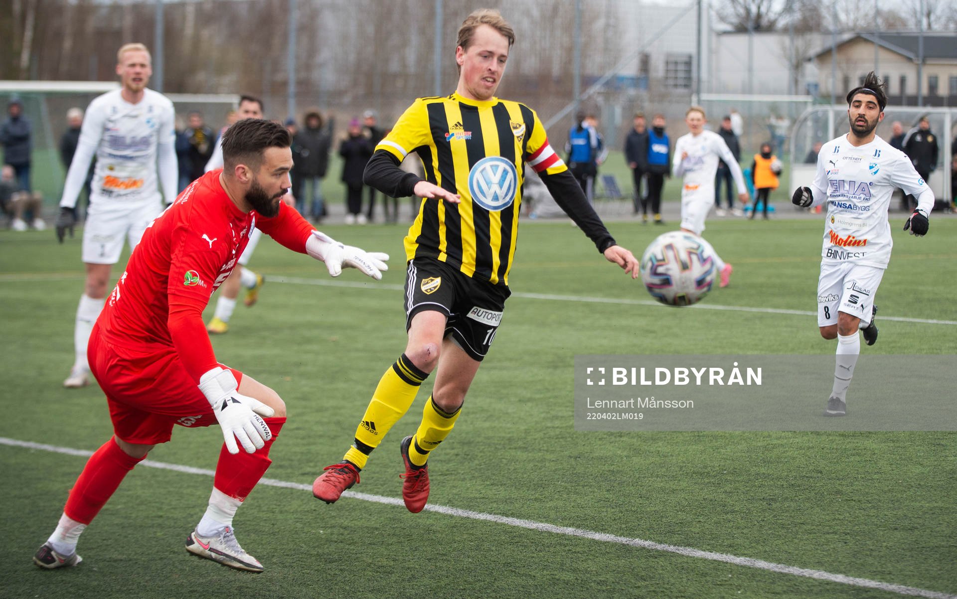 IFK Hässleholms Robin Strömberg i matchen i div. 2 Södra