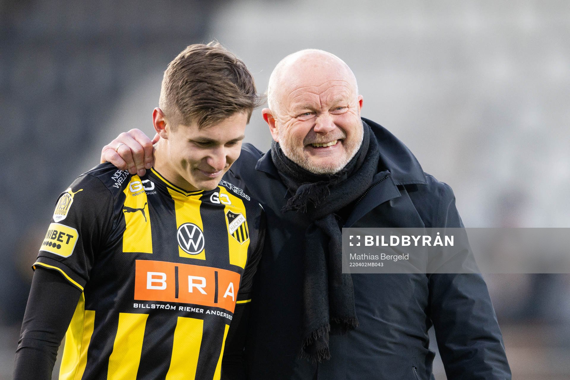 Häckens Leo Bengtsson och tränare Per-Mathias Høgmo