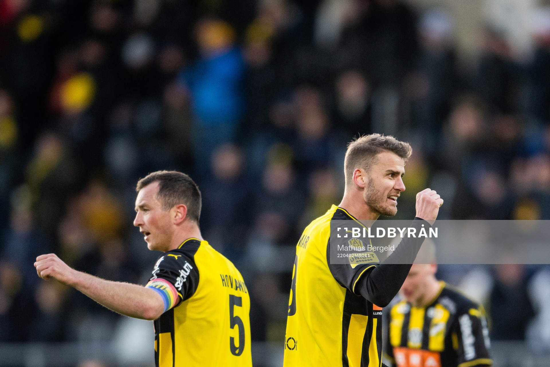 Häckens Even Hovland och Johan Hammar jublar