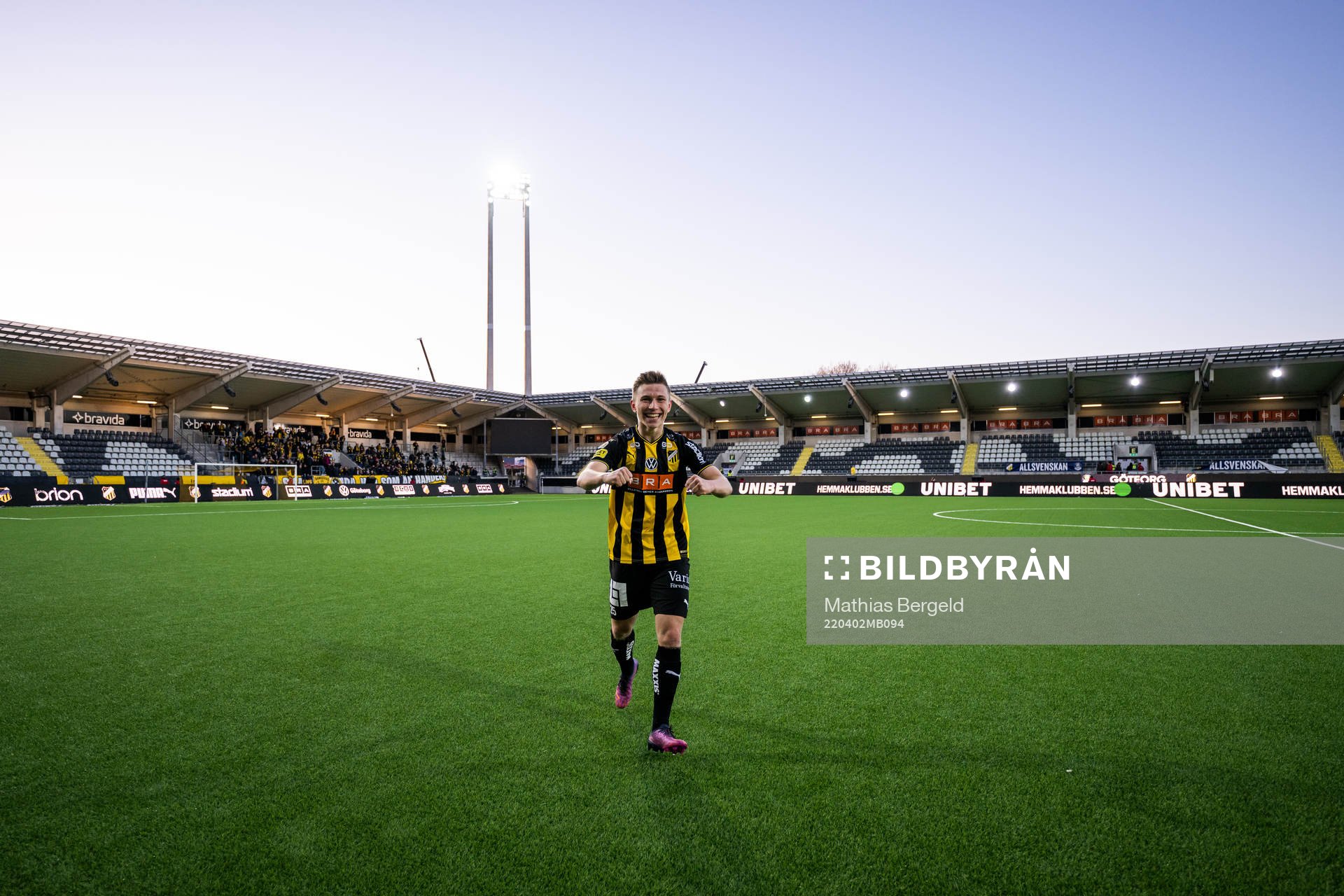 Häckens Kristoffer Lund Hansen jublar