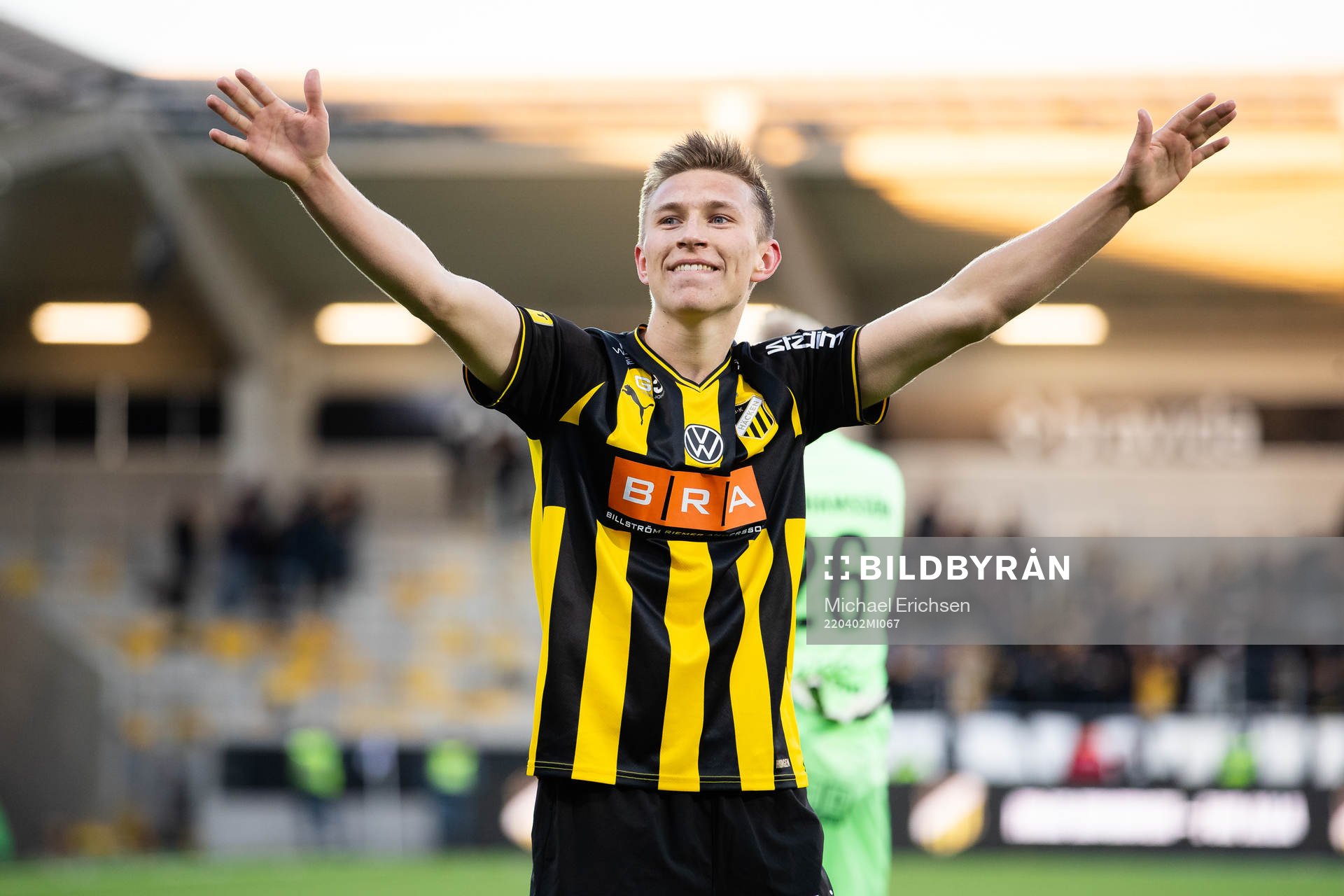 Häckens Kristoffer Lund Hansen jublar