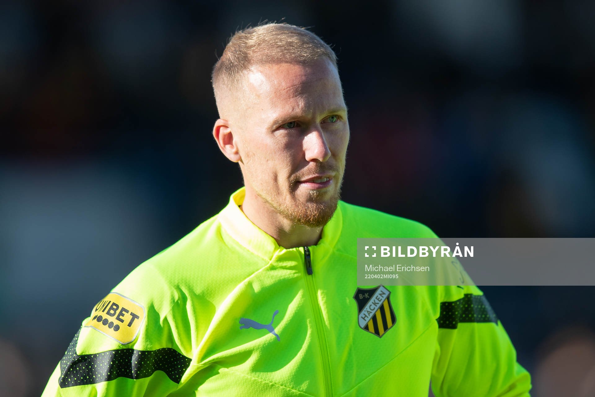 Häckens Mikkel Rygaard Jensen på line up innan