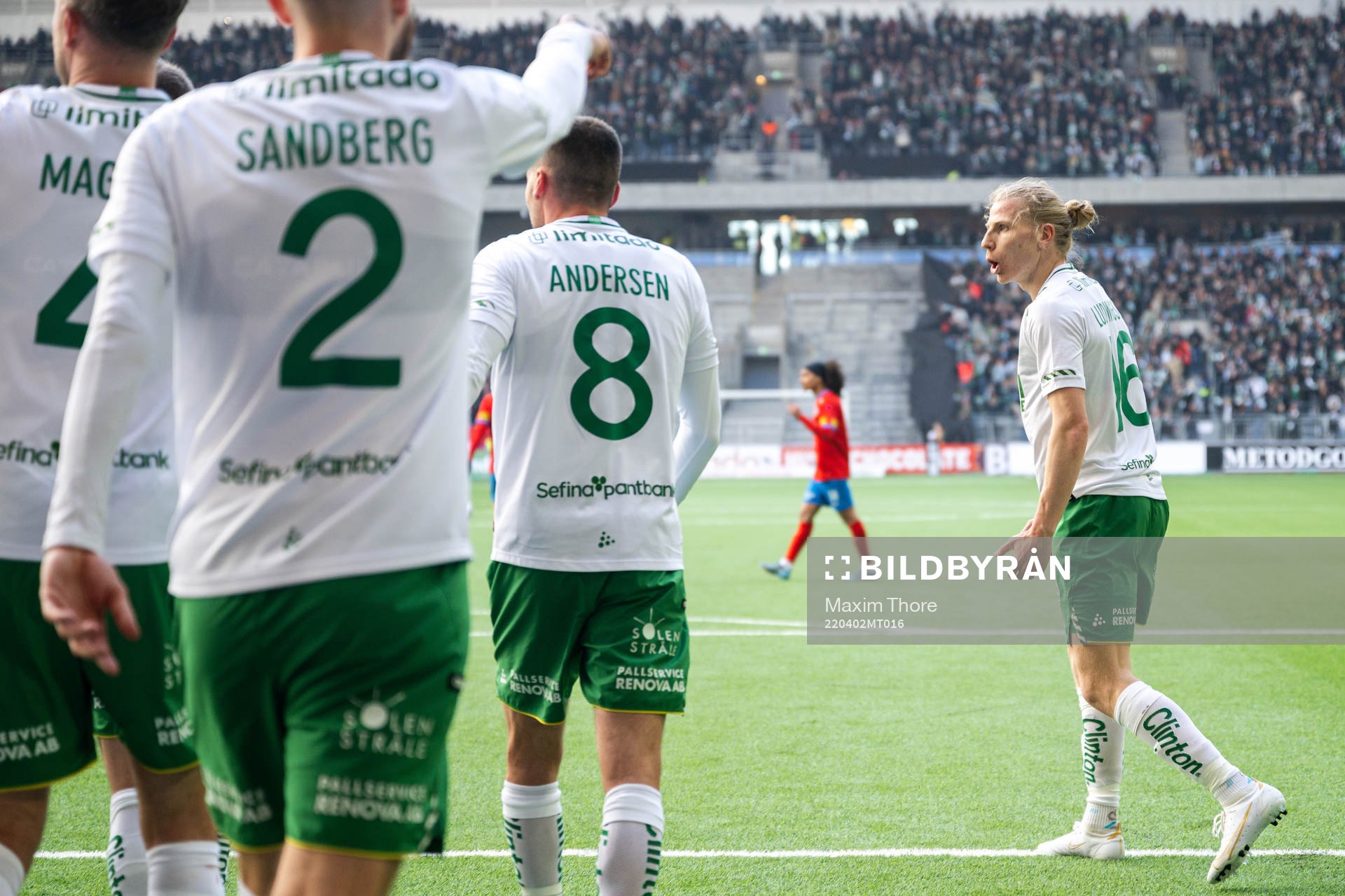 Hammarbys Gustav Ludwigson jublar