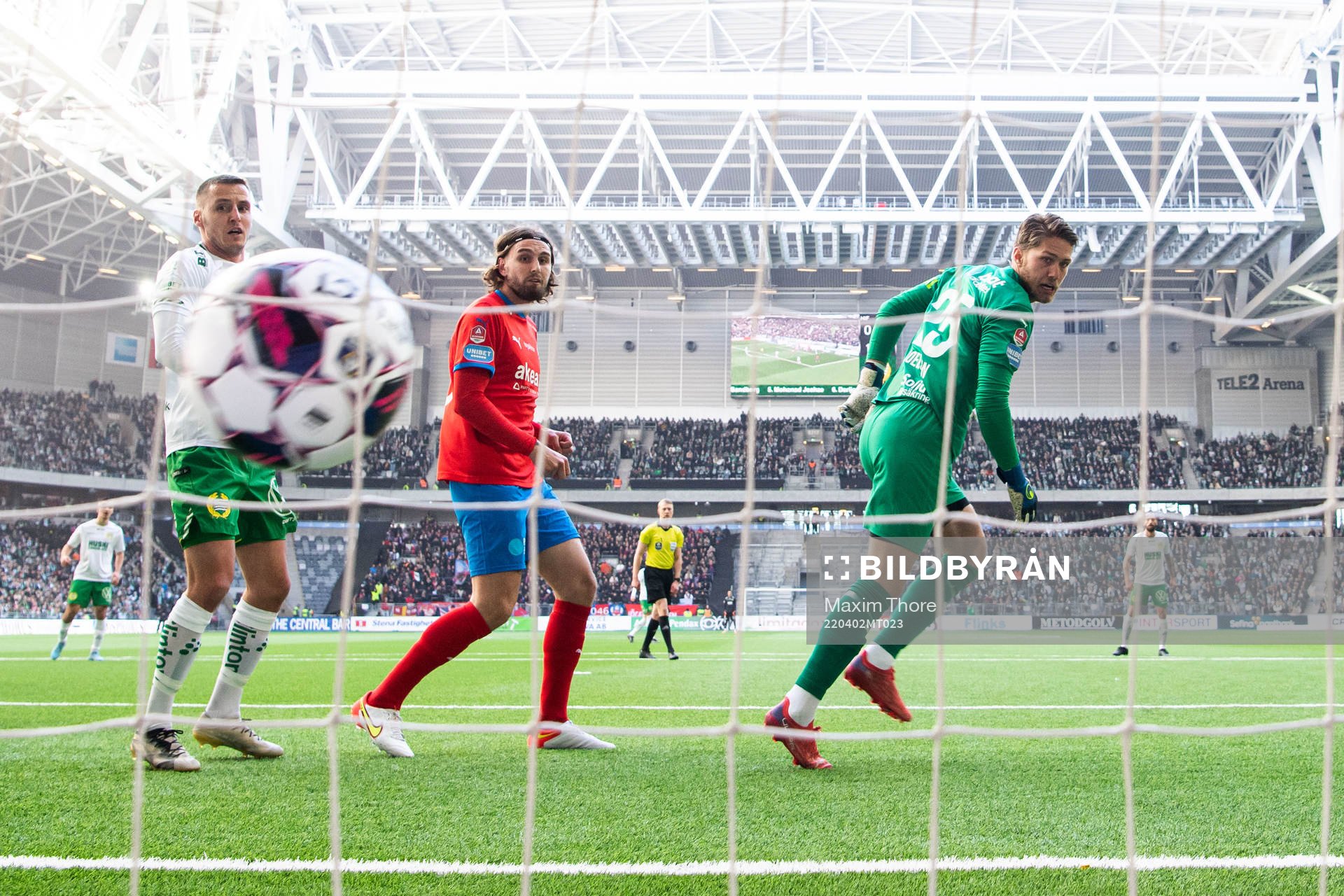 Hammarbys Gustav Ludwigson (ej i bild) gör 1-0 bakom