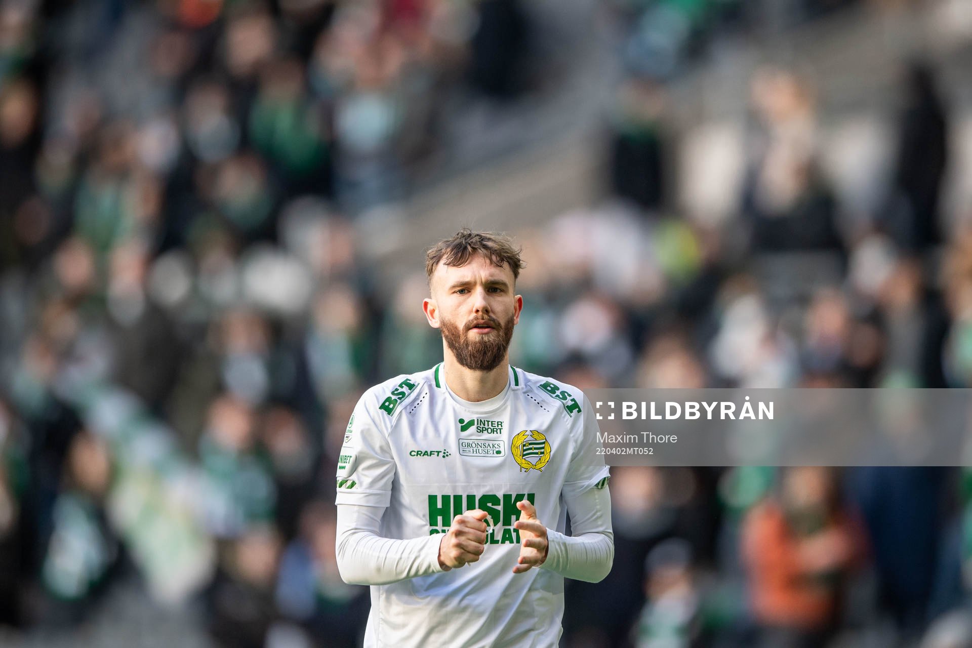 Hammarbys Simon Sandberg jublar