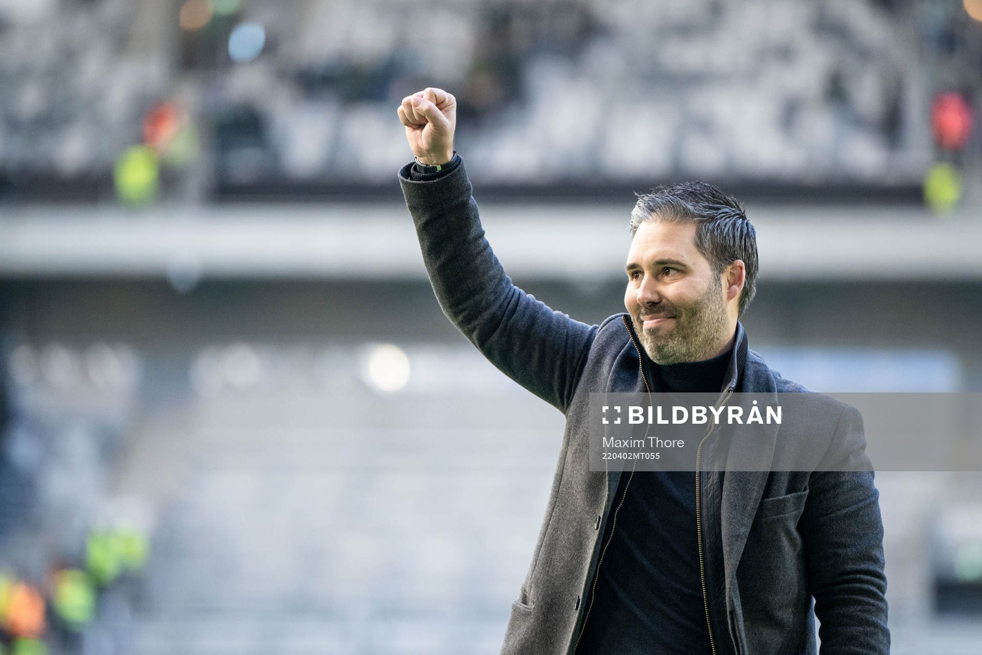 Hammarbys tränare Martí Cifuentes jublar