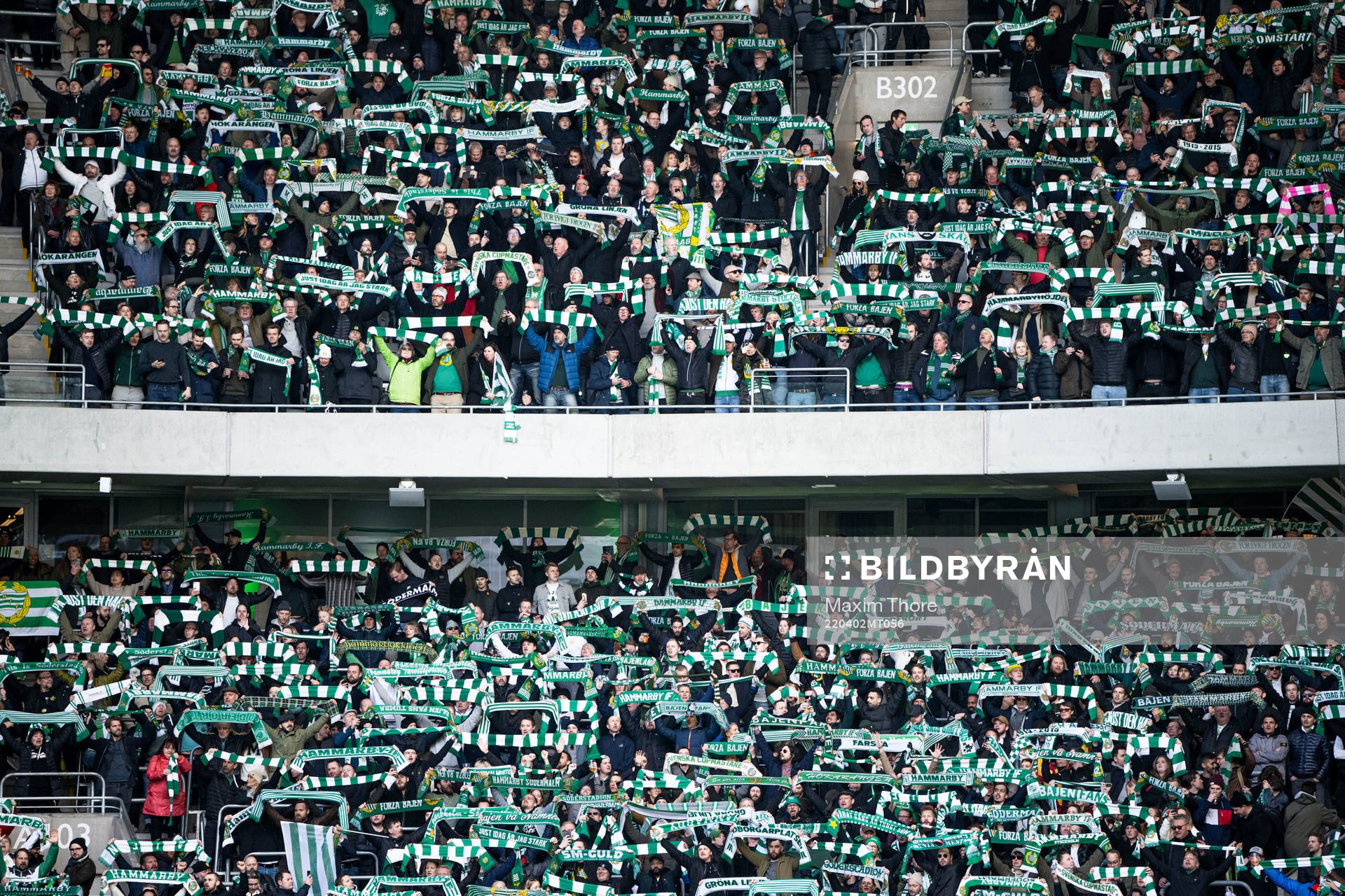 under fotbollsmatchen i Allsvenskan mellan Hammarby och