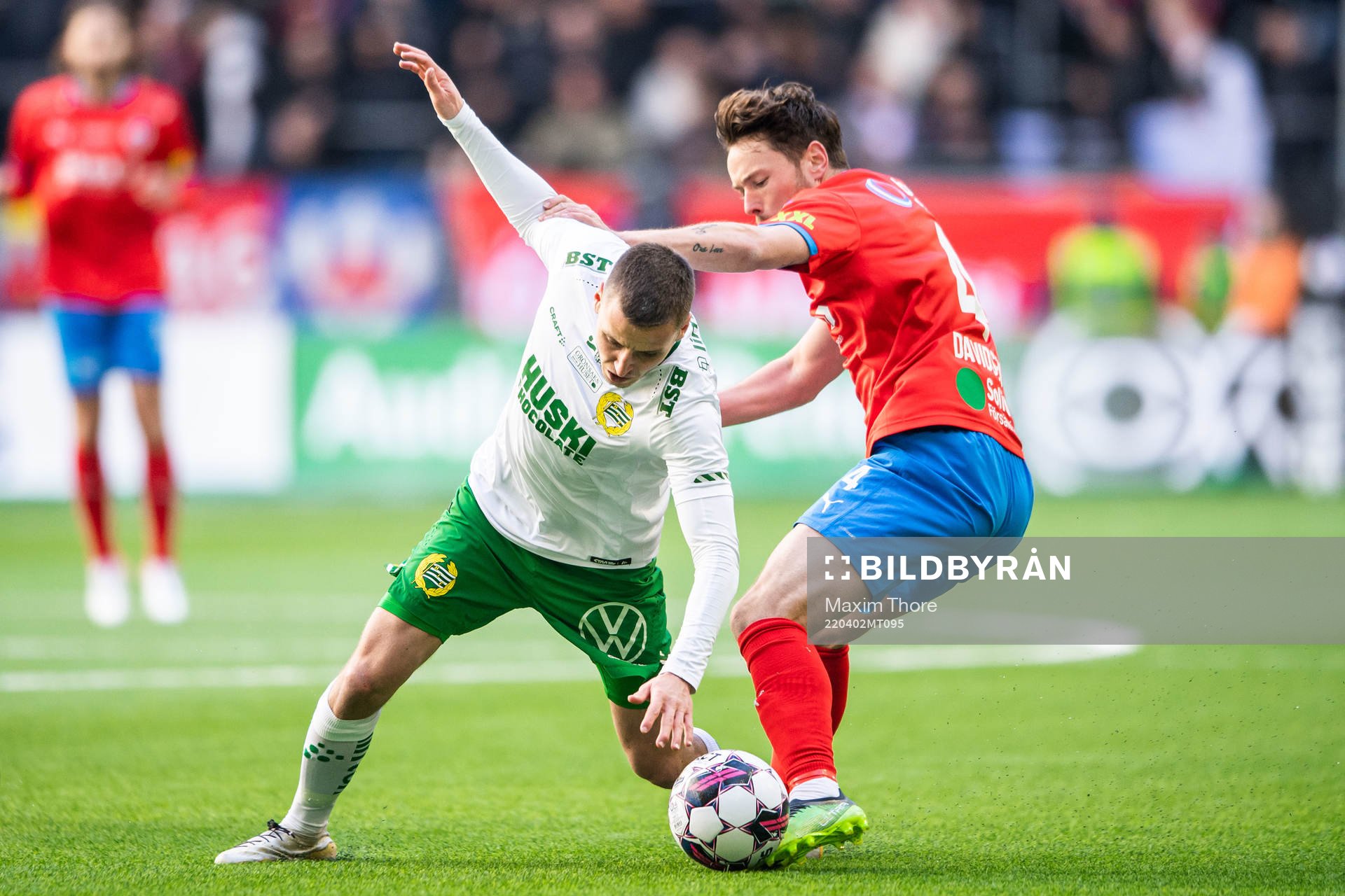 Hammarbys Jeppe Andrup Andersen och Helsingborgs Viljormur