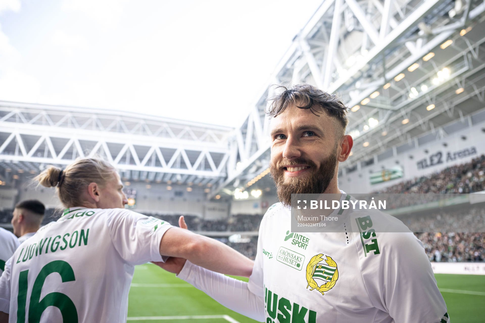 Hammarbys Simon Sandberg jublar