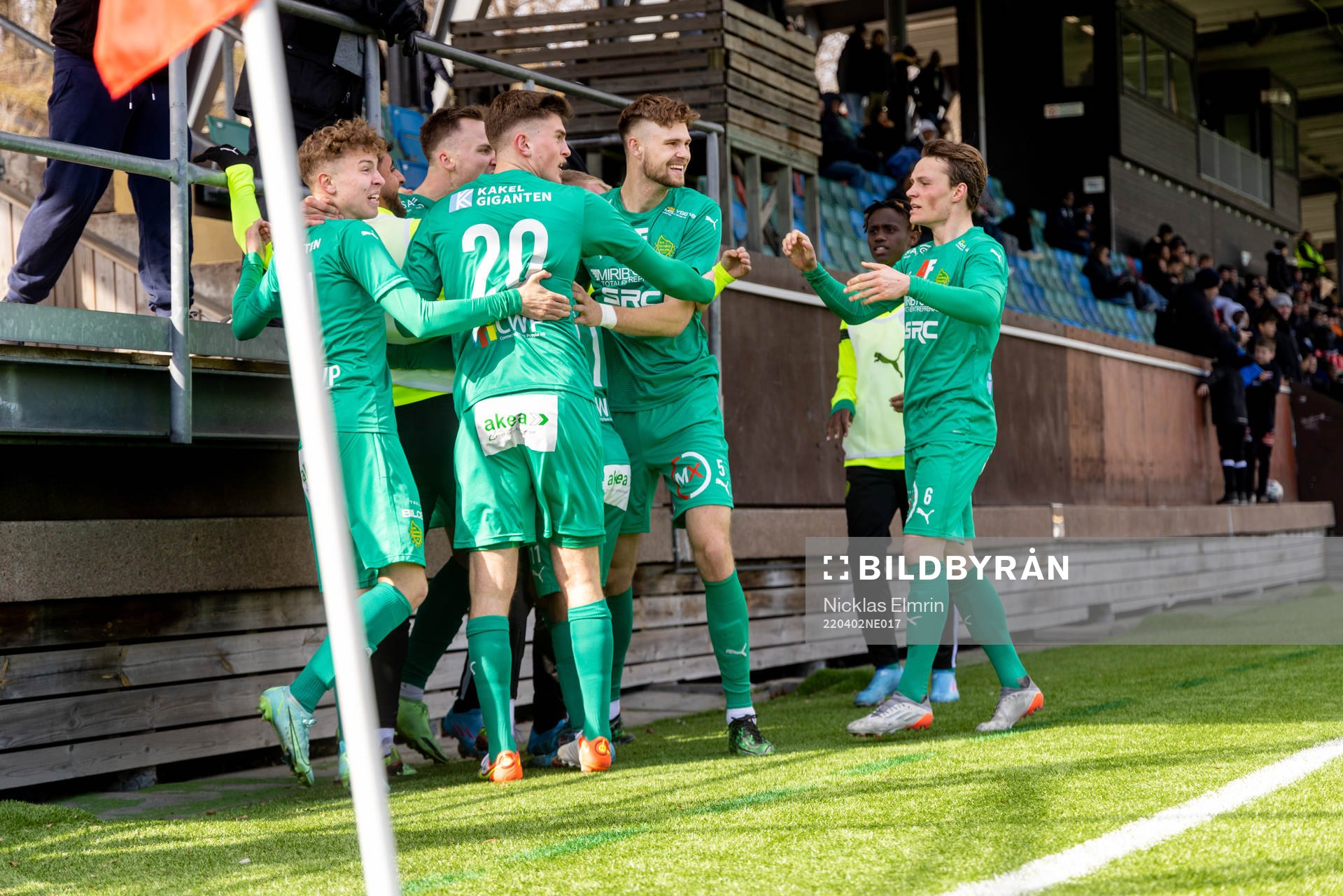 Olympics spelare jublar