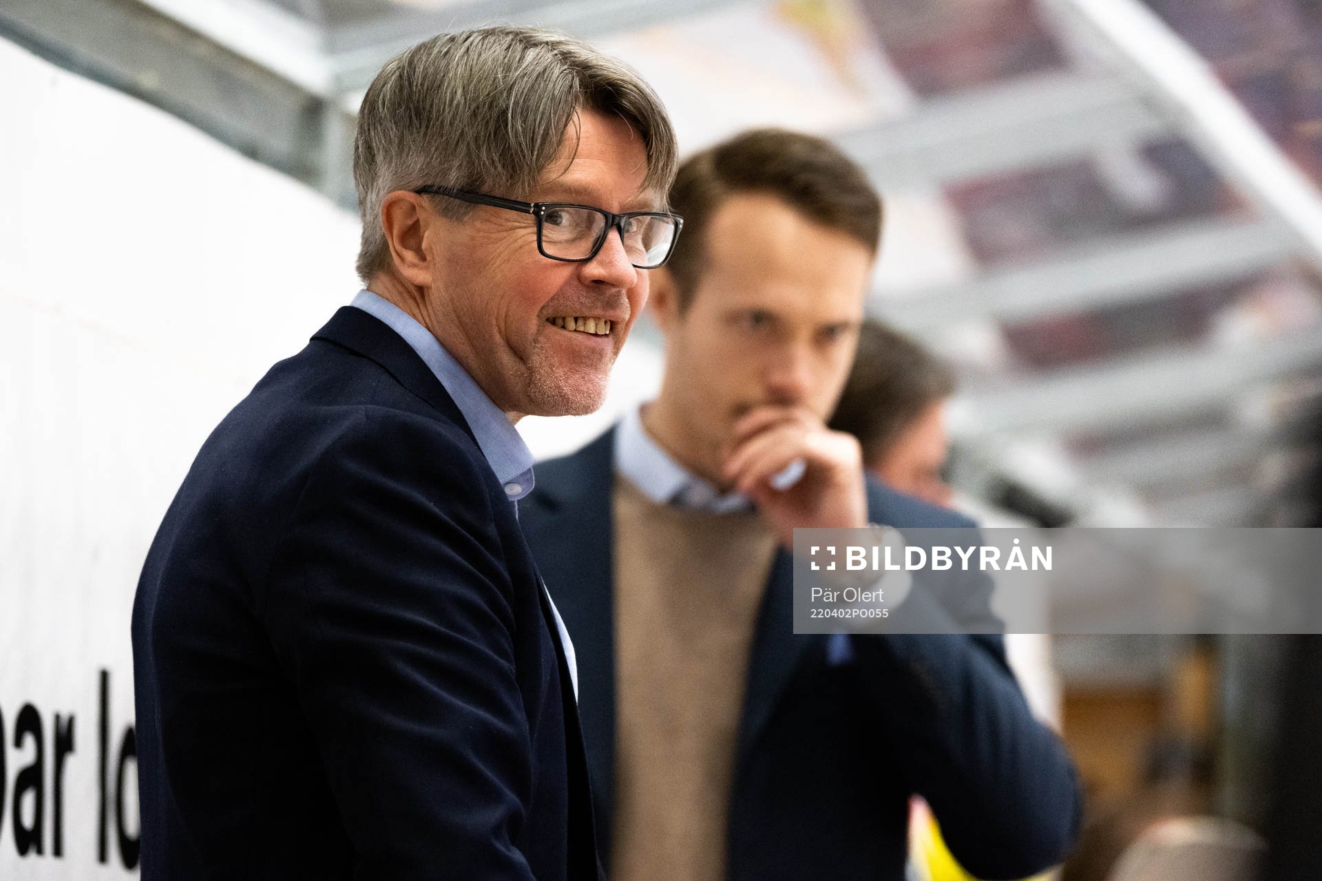 Timrås tränare Anders Karlsson jublar