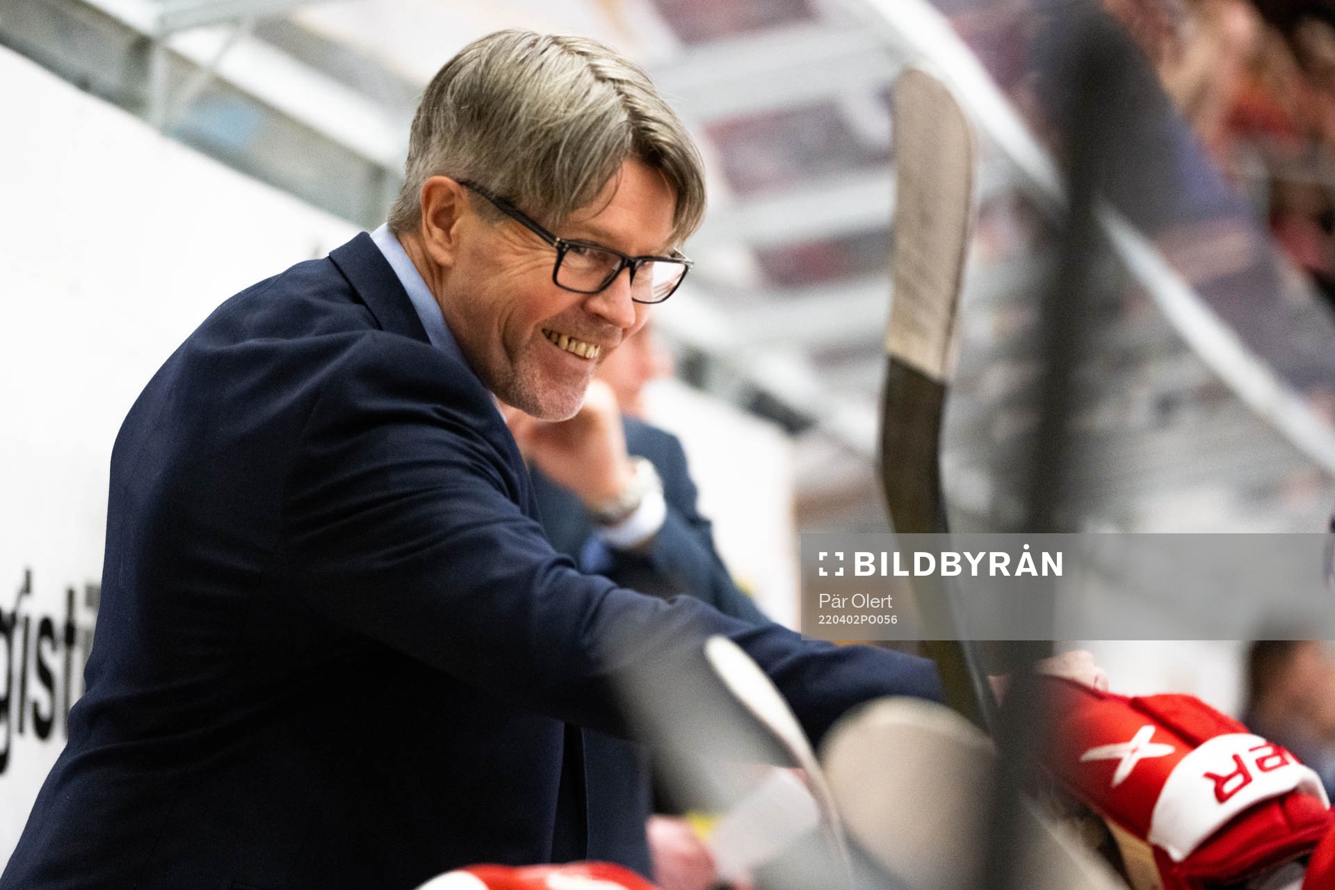 Timrås tränare Anders Karlsson jublar
