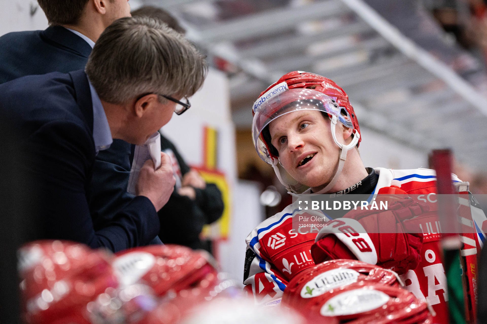 Timrås tränare Anders Karlsson och Sebastian Hartmann
