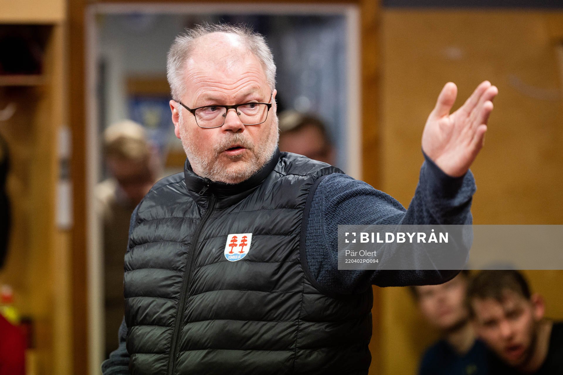 Timrås sportchef Kent Norberg i omklädningsrummet