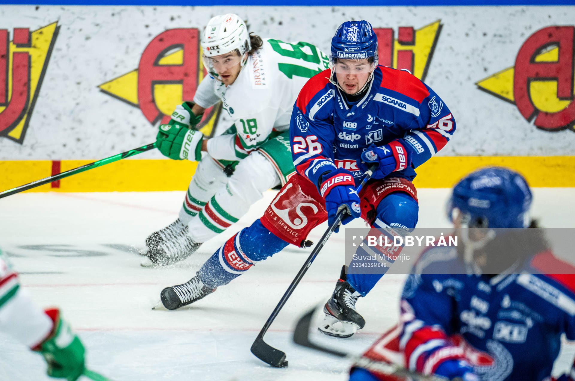 Rögles Dennis Everberg och Oskarshamns Lukas Pilö