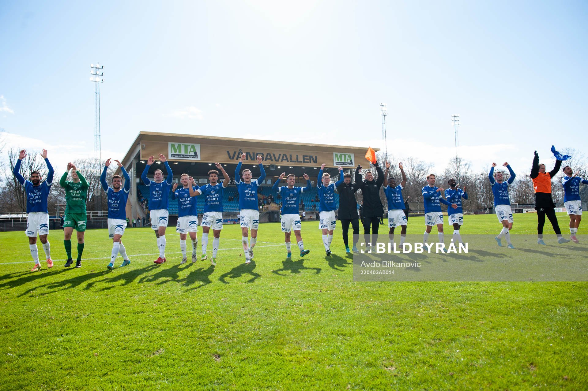 Trelleborgs spelare jublar