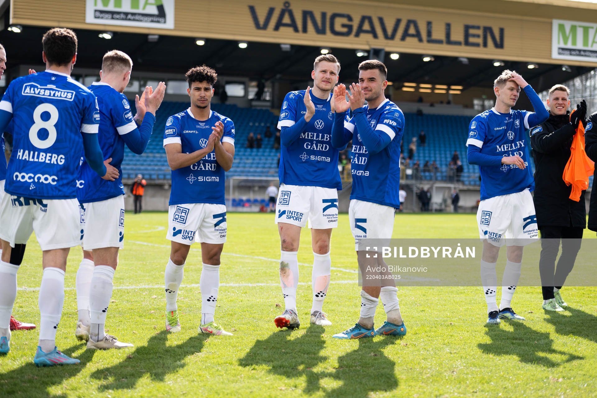 Trelleborgs spelare jublar