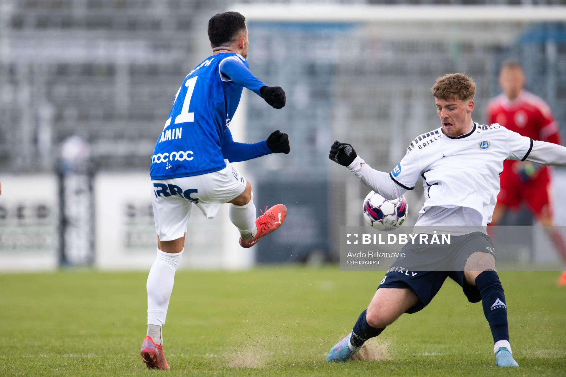Trelleborgs Simon Amin och Utsiktens Markus Björkqvist