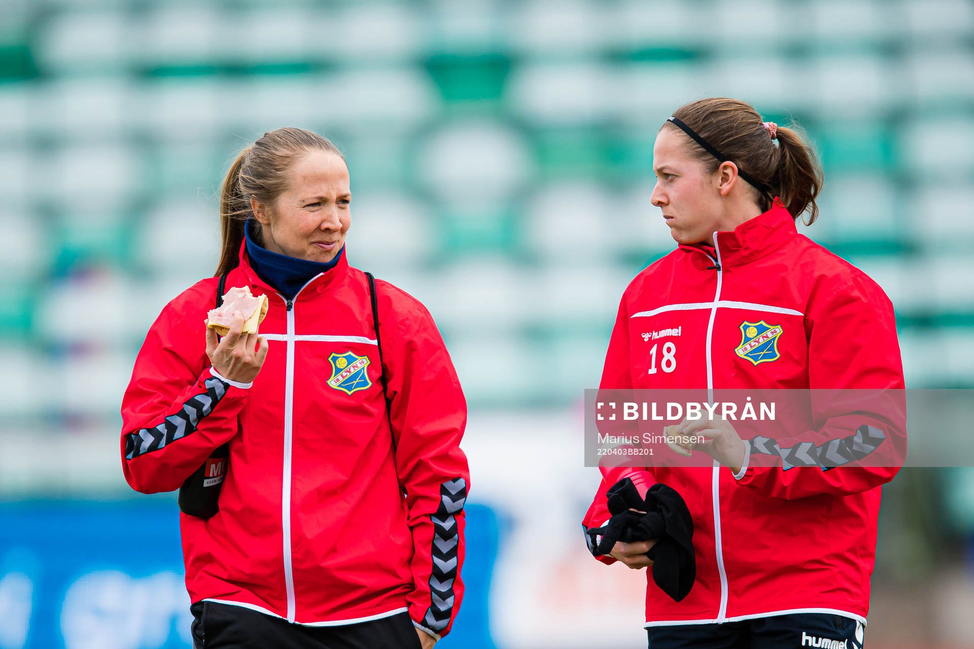 Maja Maria Staubo Nordahl and Selma Ørstavik Hernes of Lyn