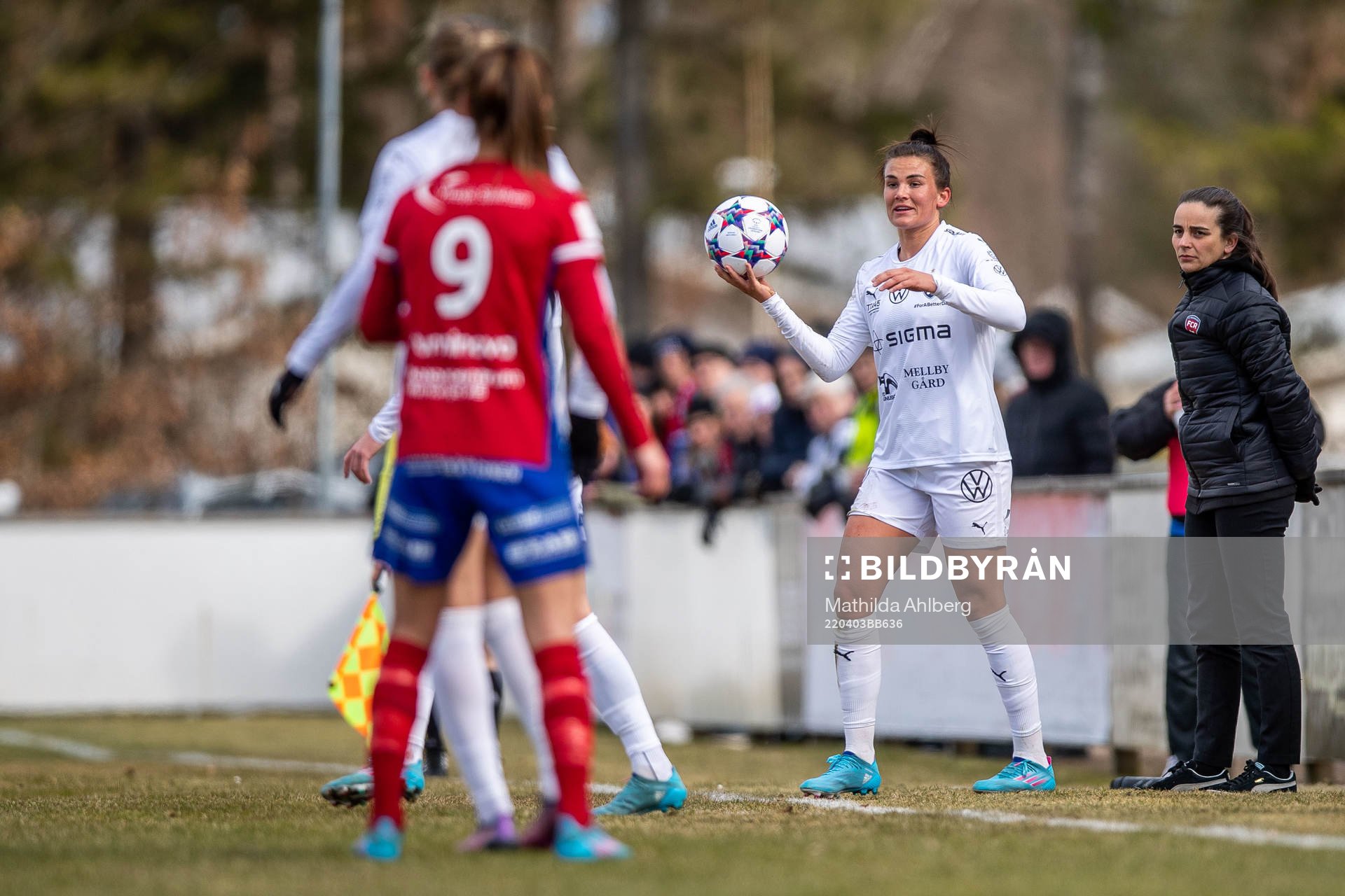 Rosengårds Katrine Veje och tränare Renee Slegers