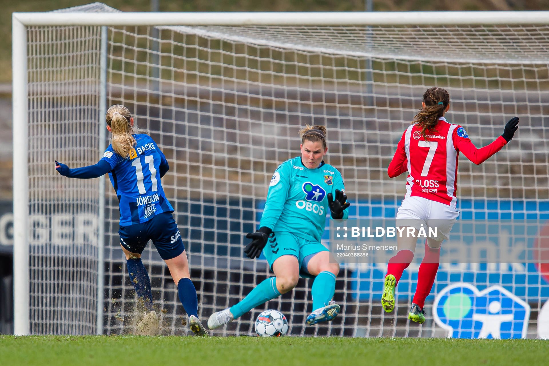 Zara Katarina Jönsson of Stabæk scores the 1-1 goal