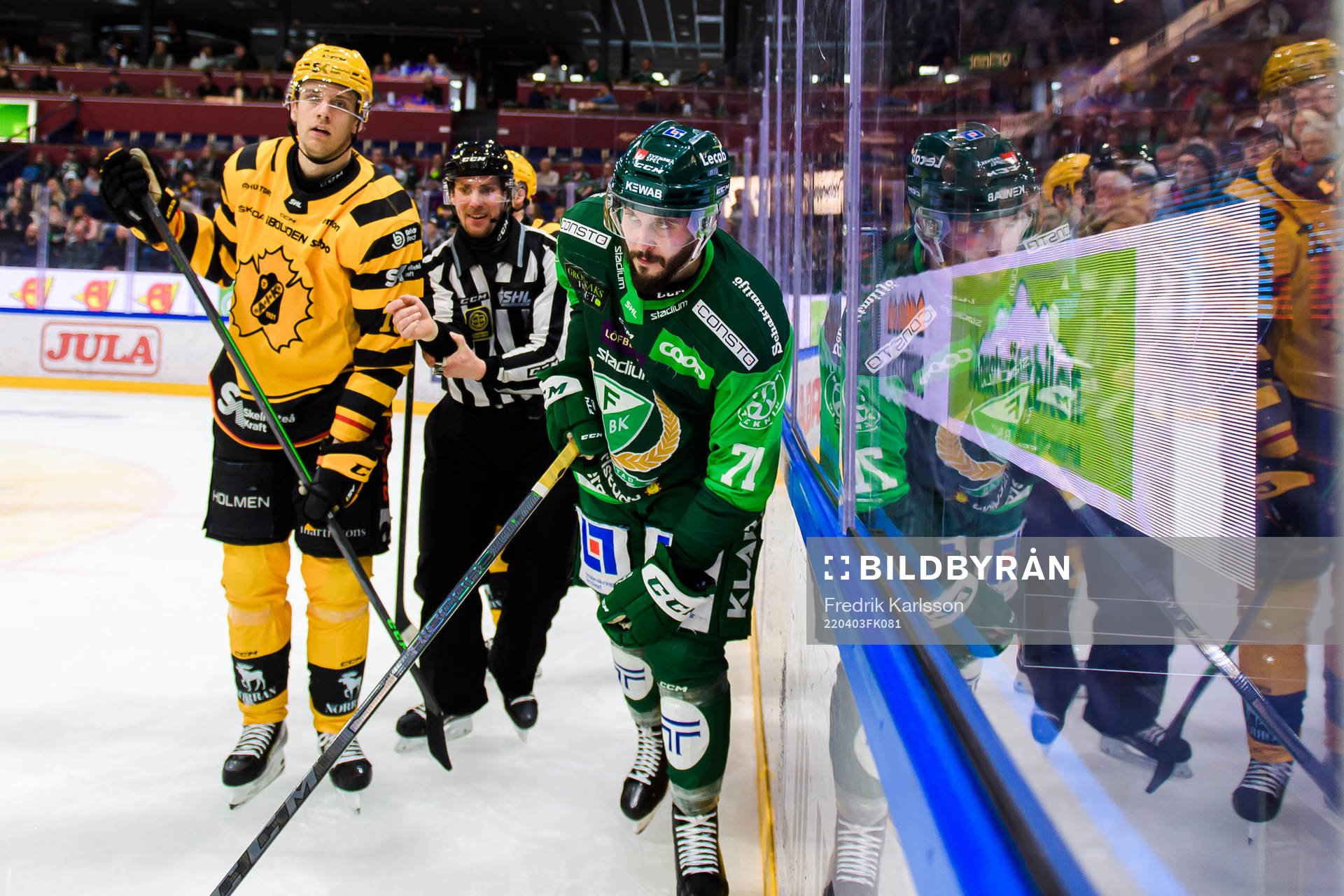 Skellefteås Filip Roos och Färjestads Jesse Virtanen