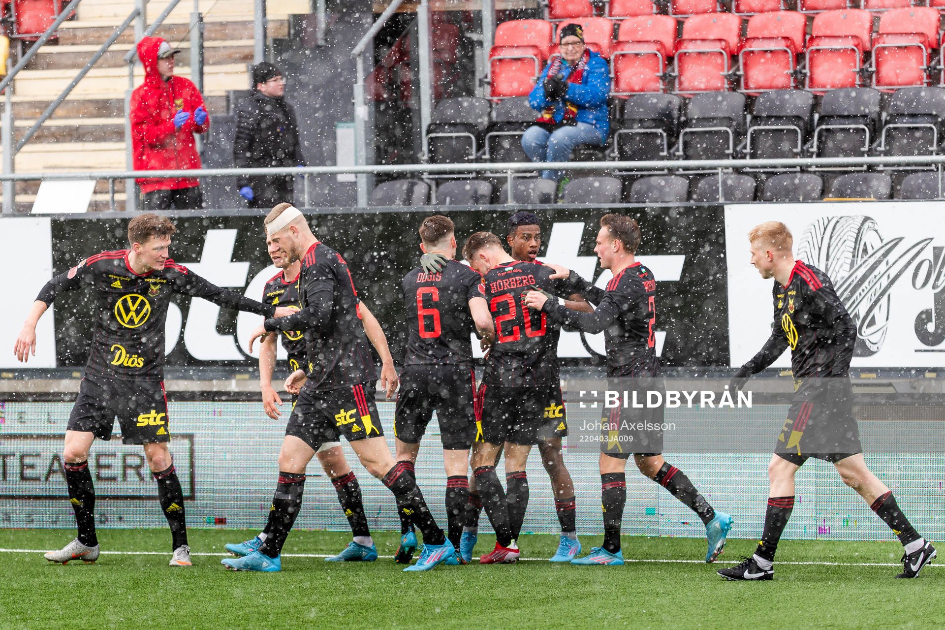 Östersunds spelare jublar