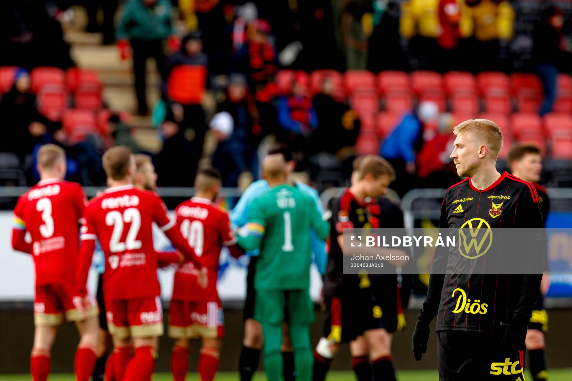 under fotbollsmatchen i Superettan mellan Östersund och