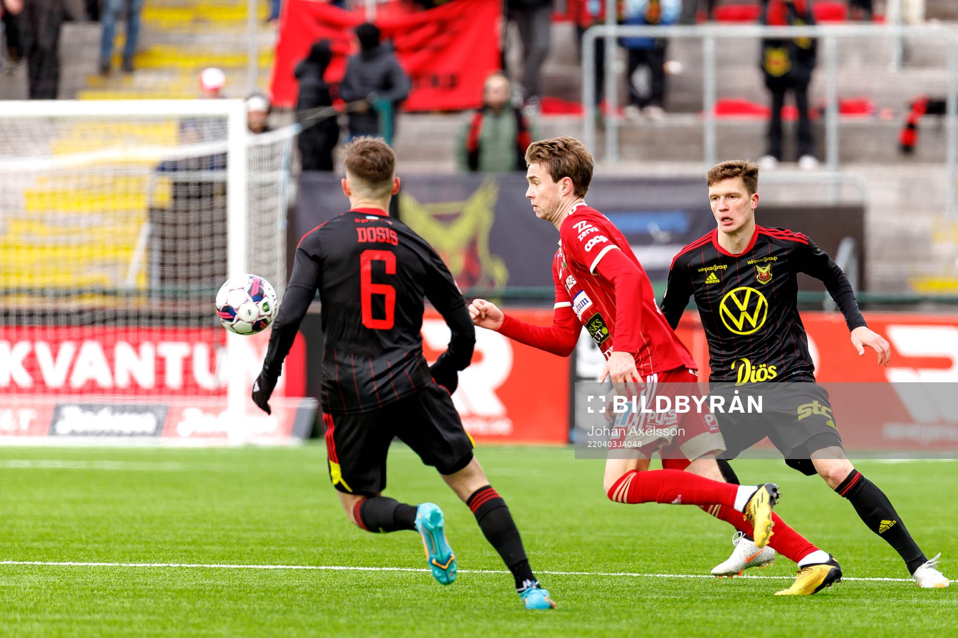 under fotbollsmatchen i Superettan mellan Östersund och