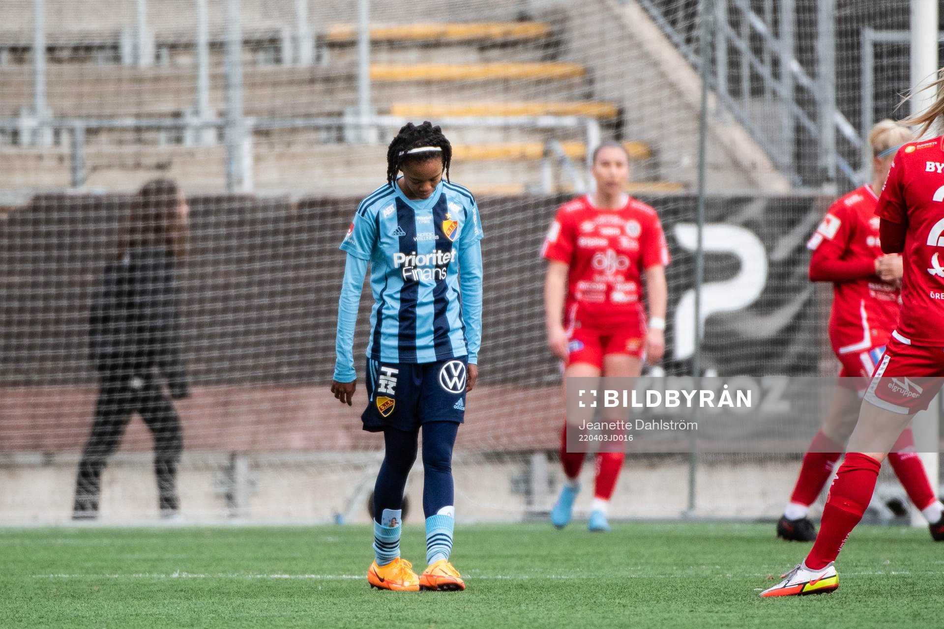 Djurgårdens Linda Maserame Motlhalo deppar