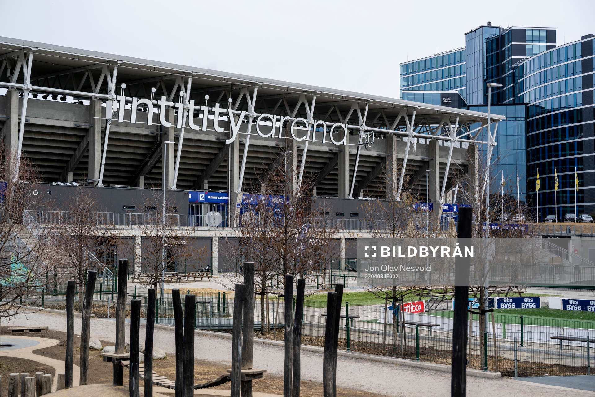 General exterior view of Intility Arena