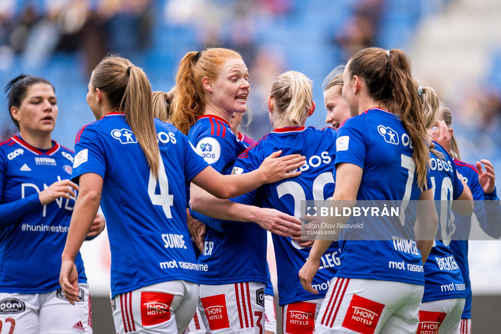 Players of Vålerenga celebrate