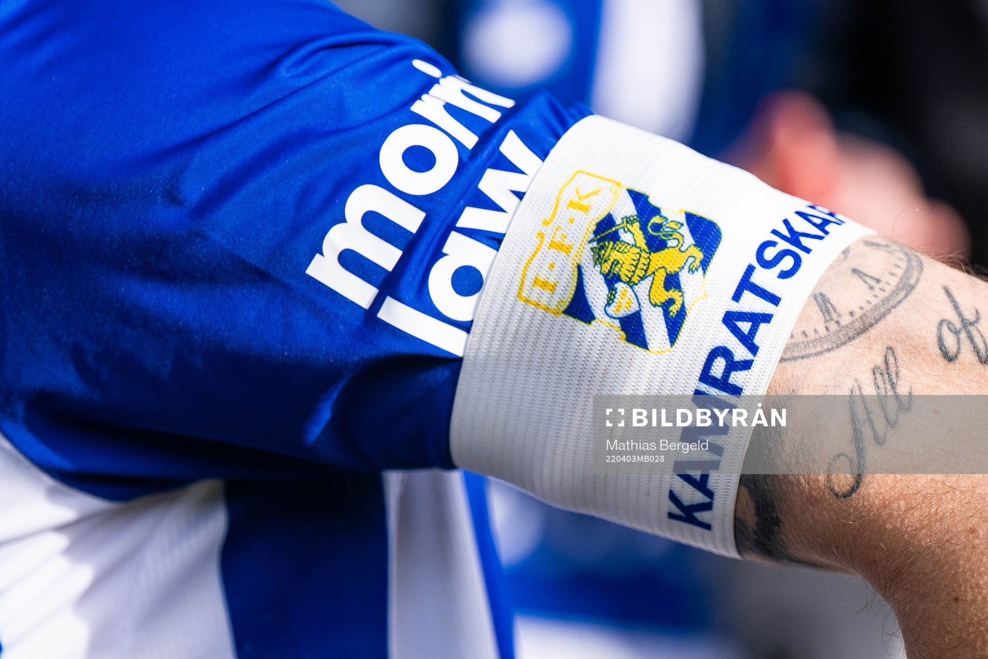 Lagkaptensbindeln på IFK Göteborgs Marcus Berg