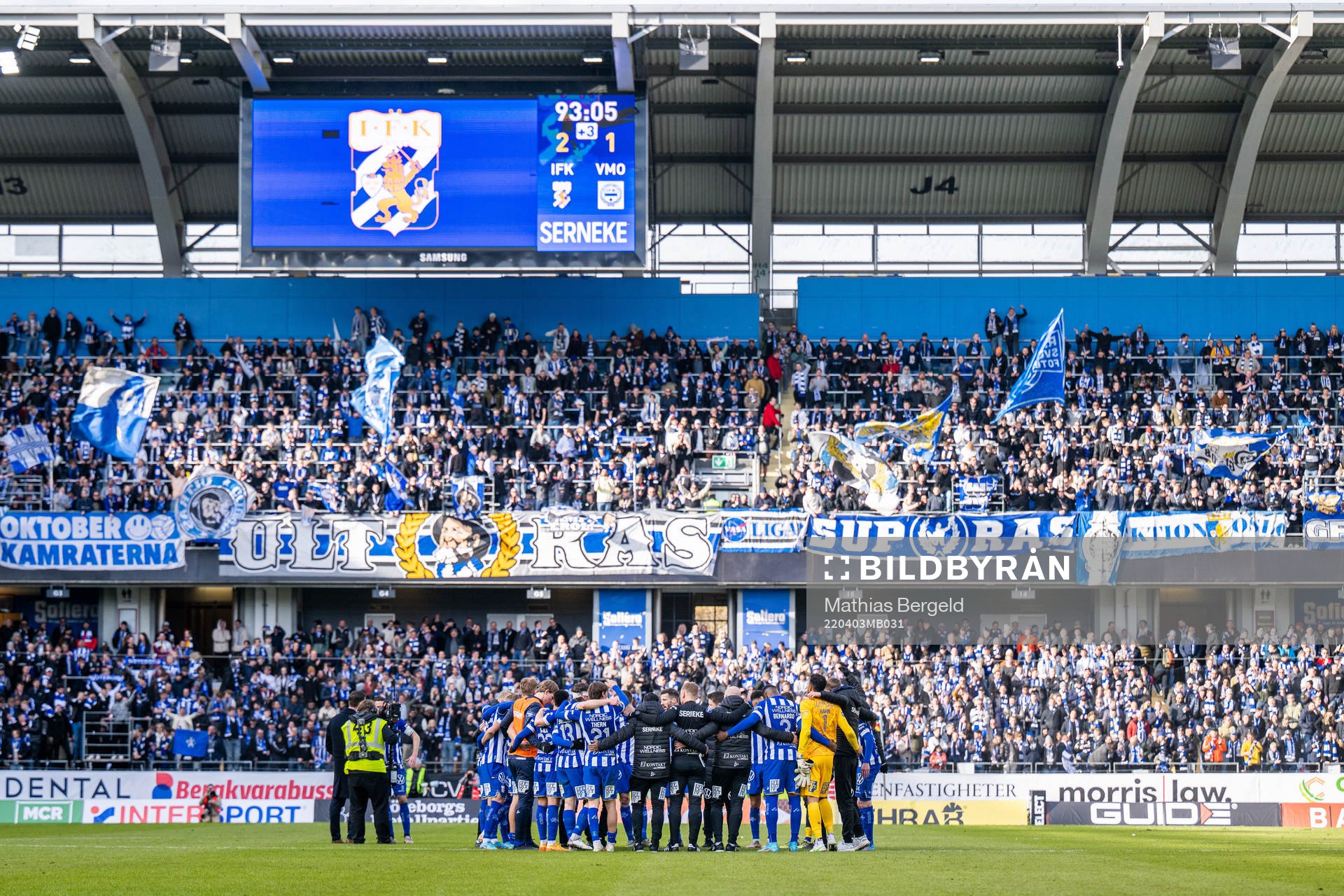 IFK Göteborgs spelare samlas