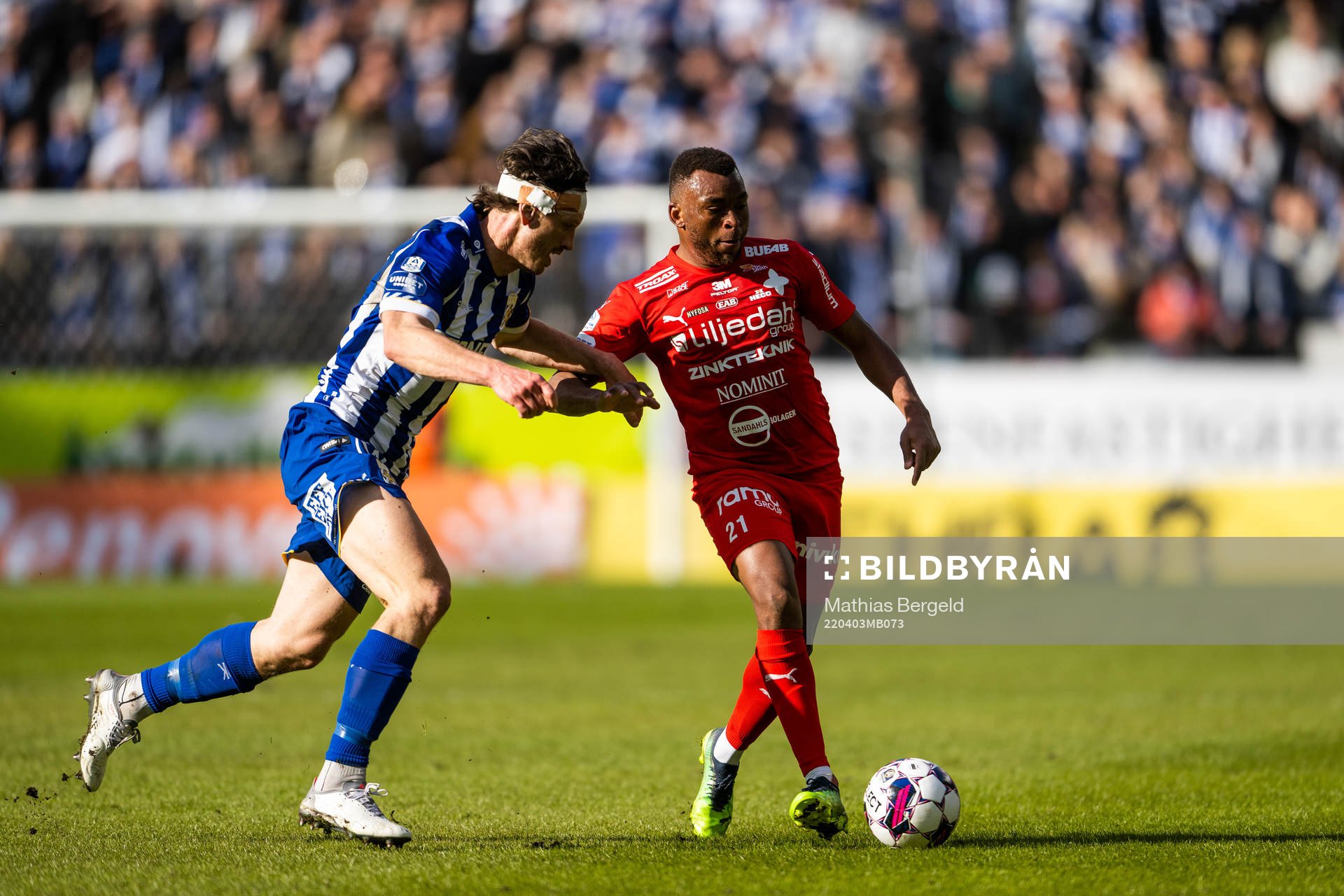 IFK Göteborgs Gustav Svensson och Värnamos Abdussalam