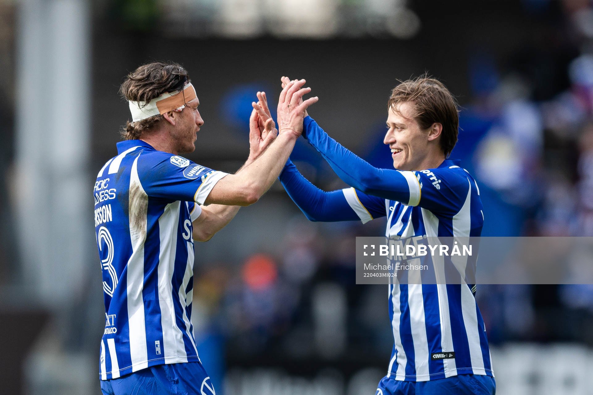 IFK Göteborgs Gustav Svensson och Simon Thern jublar