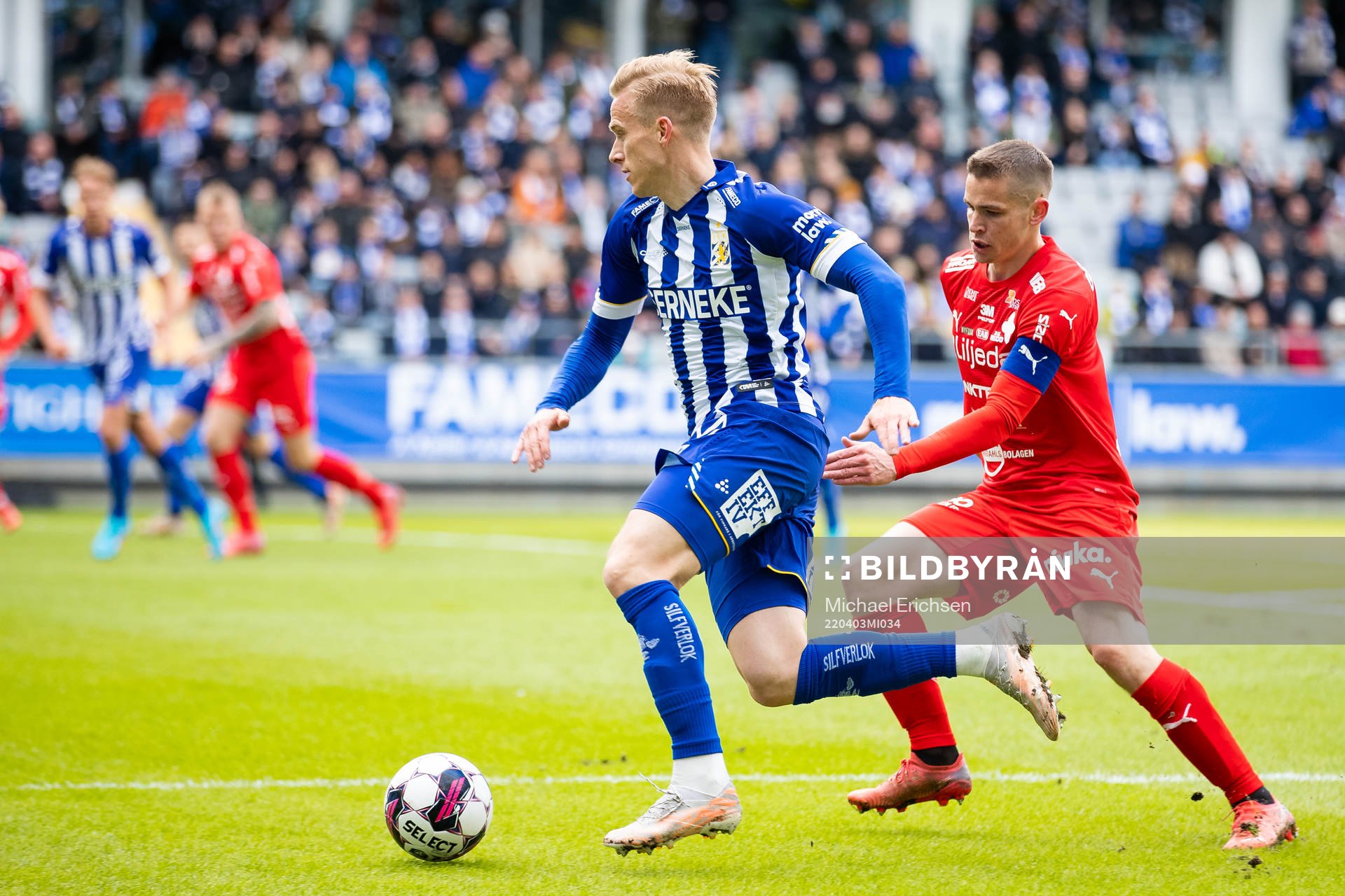 IFK Göteborgs Oscar Wendt och Värnamos Oscar Johansson