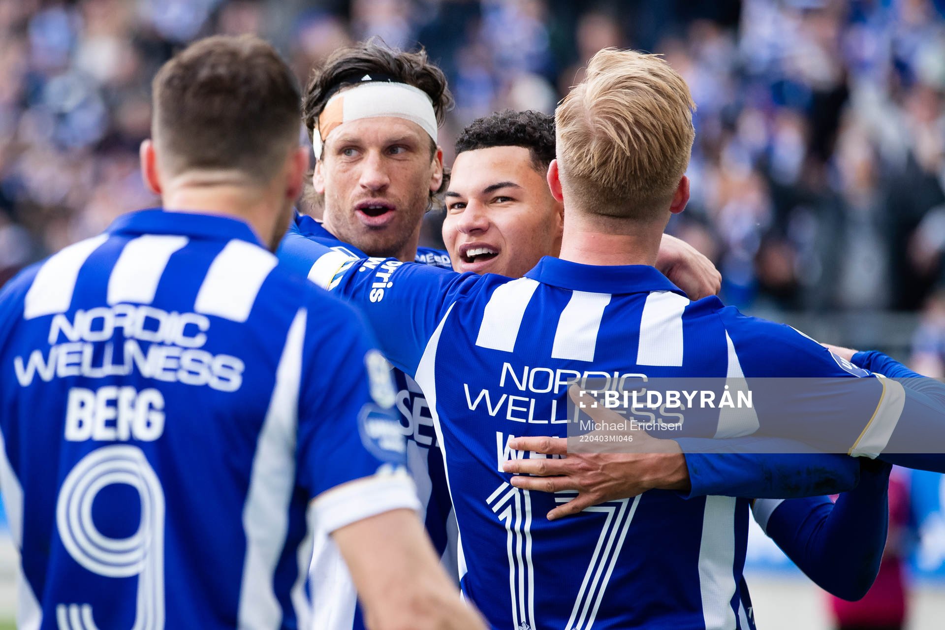 IFK Göteborgs Gustav Svensson, Alexander Jallow och Oscar
