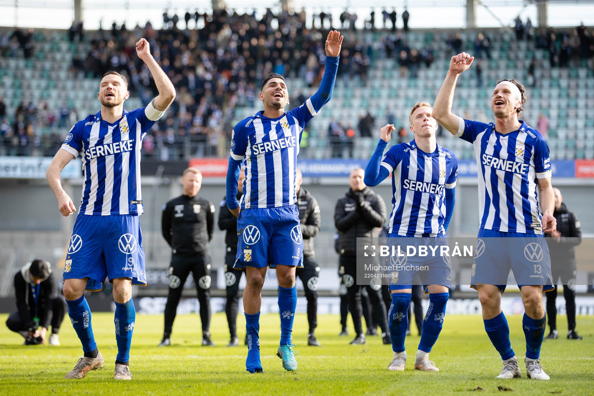 IFK Göteborgs Marcus Berg, Hosam Aiesh, Oscar Wendt och