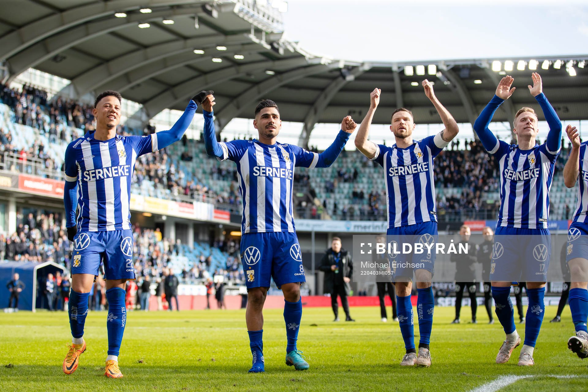 IFK Göteborgs Tobias Sana, Hosam Aiesh, Marcus Berg och