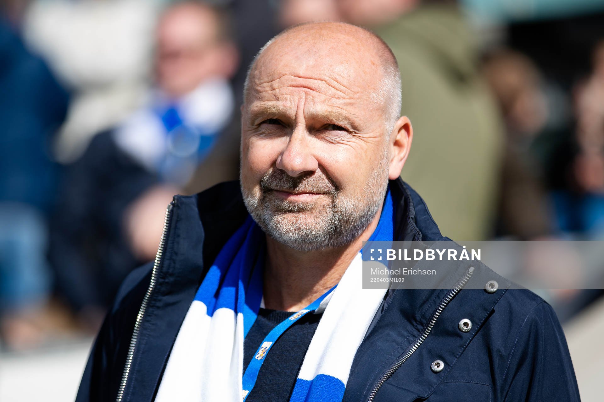 IFK Göteborgs klubbdirektör innan fotbollsmatchen i