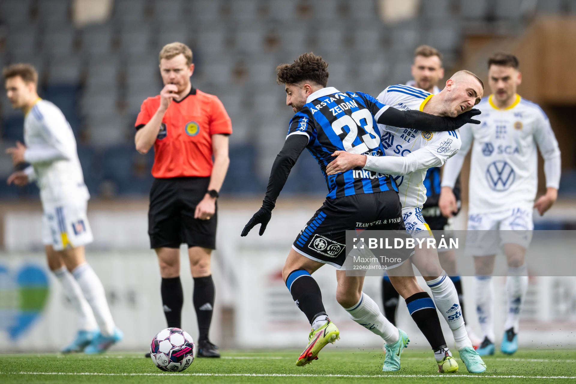 Sirius Moustafa Zeidan och Sundsvalls Dennis Olsson