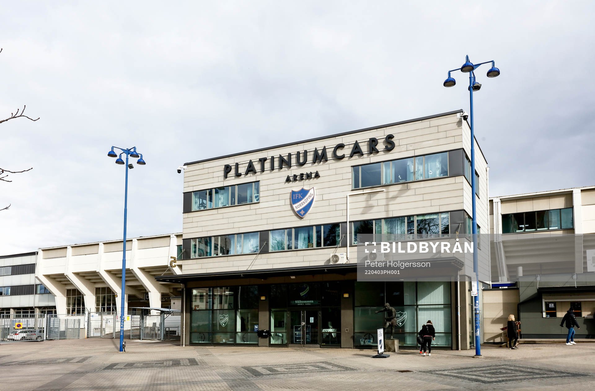 Platinumcars Arena före fotbollsmatchen i Allsvenskan