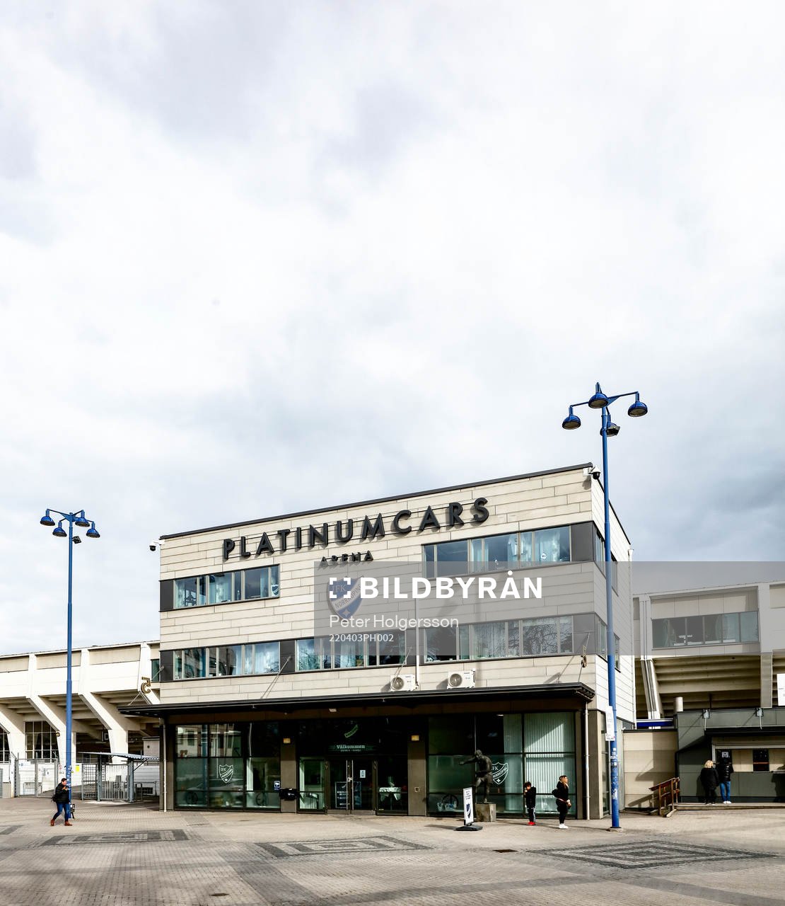 Platinumcars Arena före fotbollsmatchen i Allsvenskan