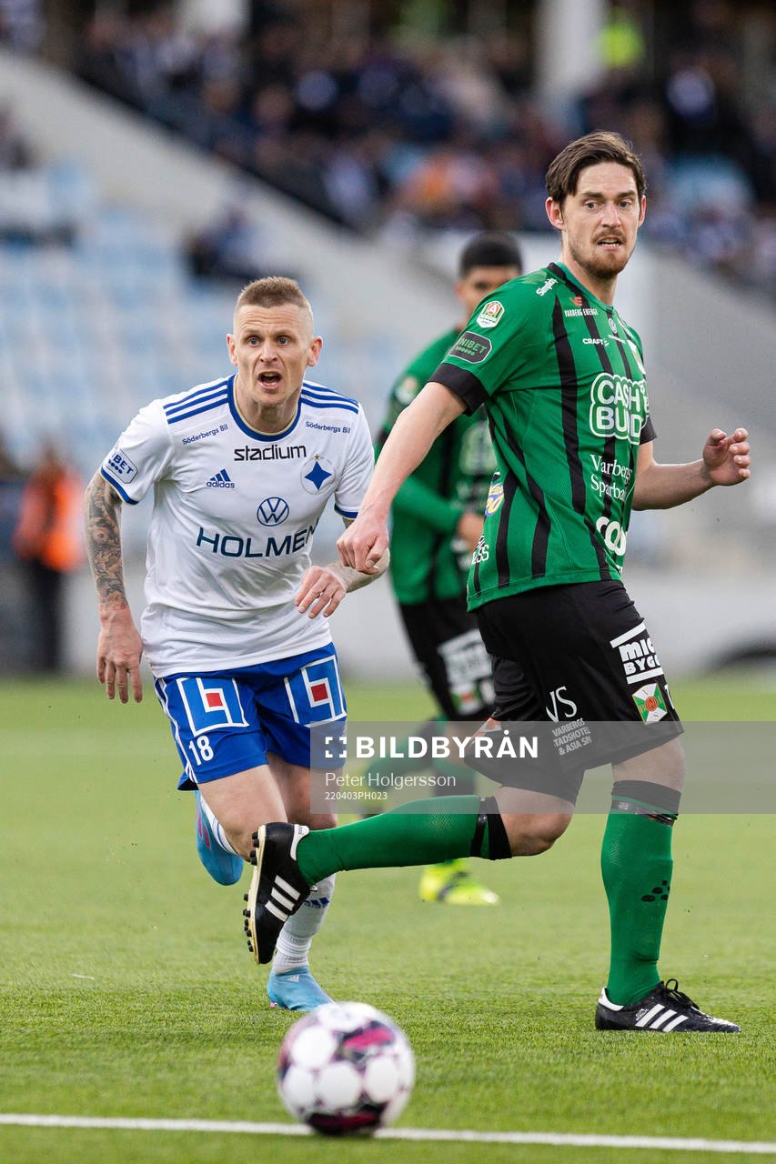 IFK Norrköpings Ari Freyr Skúlason och Varbergs Robin