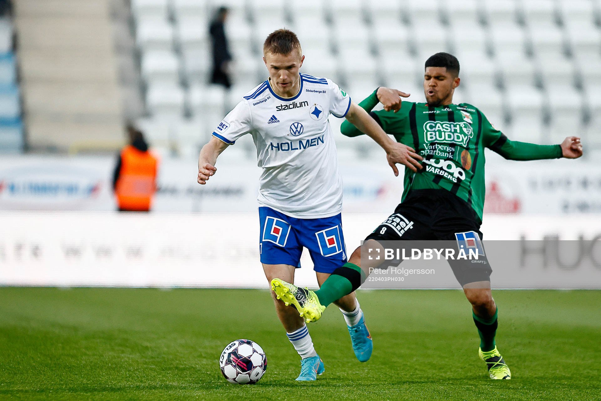 IFK Norrköpings Jacob Ortmark och Varbergs Luke Le Roux