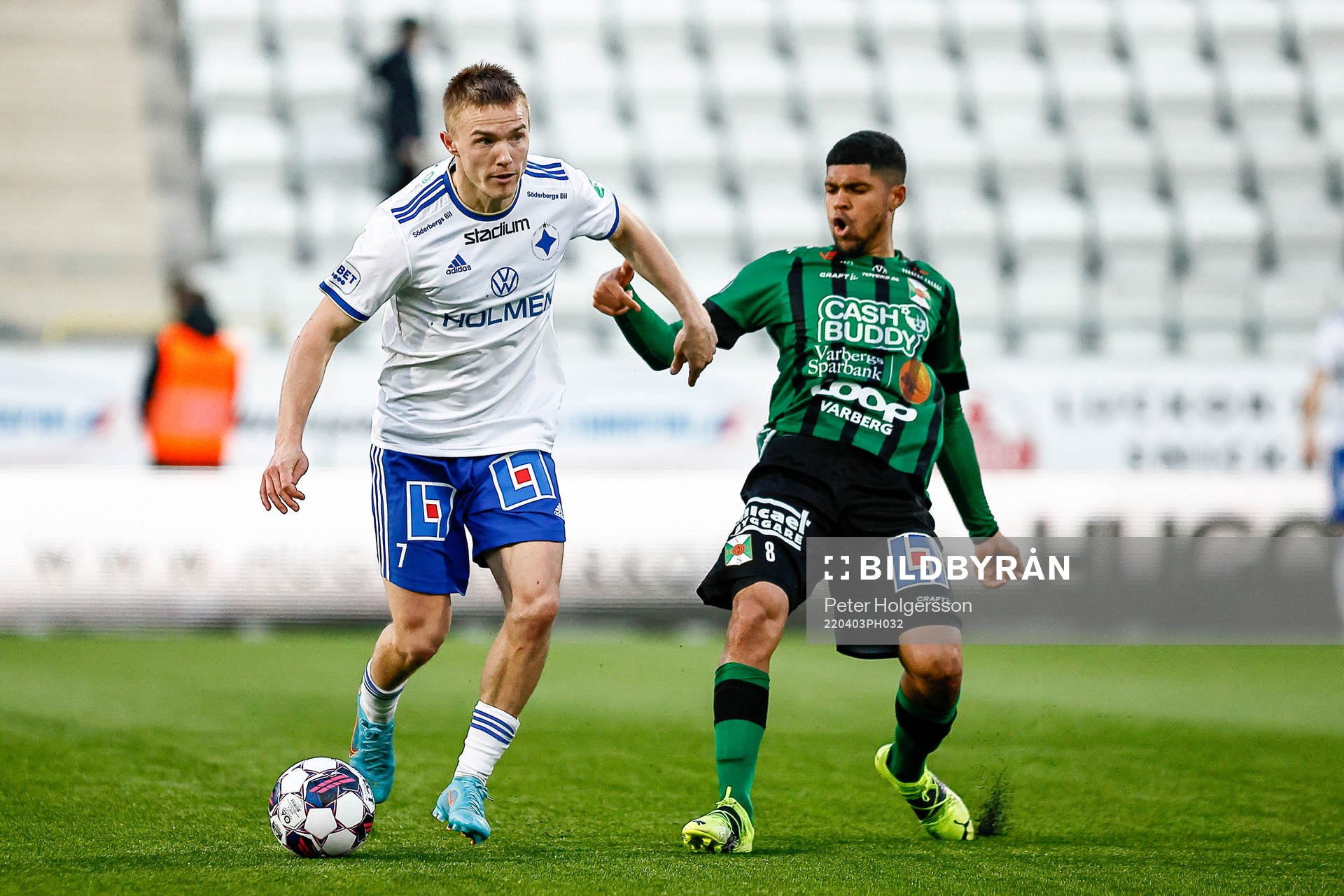 IFK Norrköpings Jacob Ortmark och Varbergs Luke Le Roux