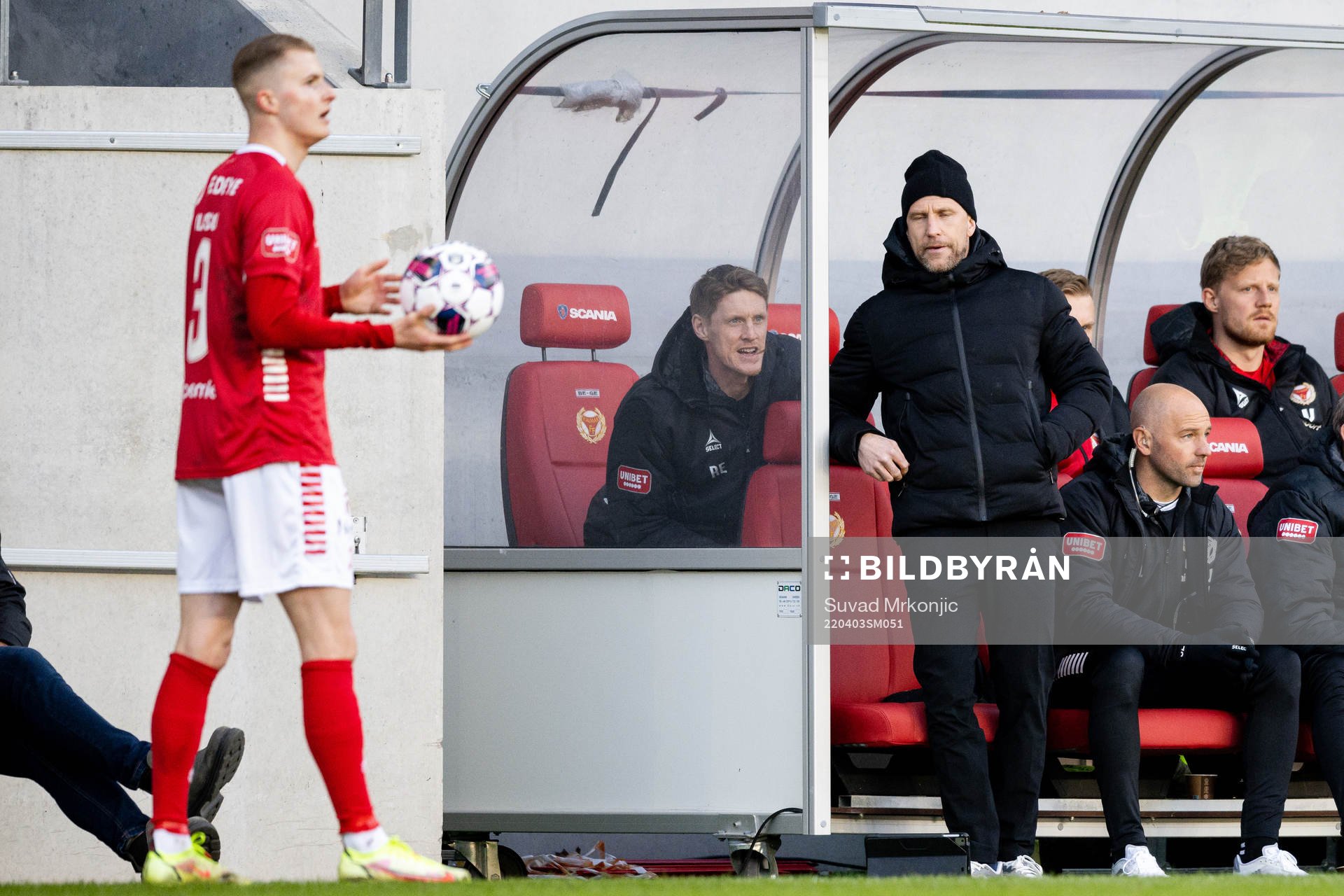 Kalmars assisterande tränare Rasmus Elm och tränare