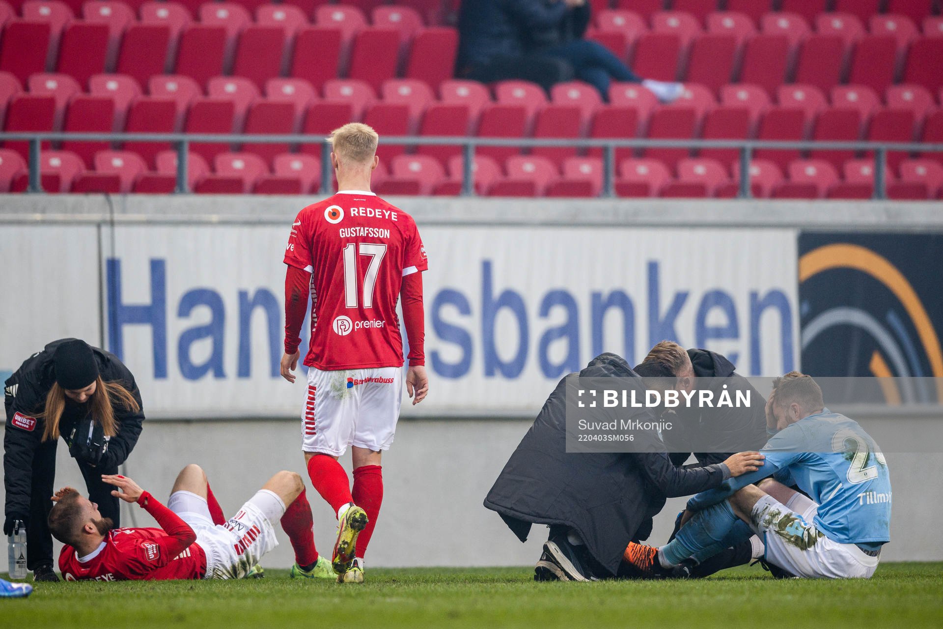 Kalmars Filip Sachpekidis och Malmö FFs Lasse Nielsen får